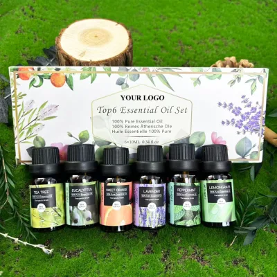 OEM Organic Peppermint Rose Lavender Massage Oils for Spa Vanilla Essential Oil Pure Tea Tree Massage Rosemary Essential Oil Set