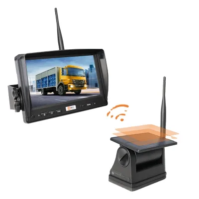 360 Car Camera System 7 Inch Lcd Display Pantalla Para Car Monitor 1080p Front Truck Bus Wireless Security Monitor
