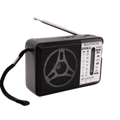 Portable AM FM Radio With Best Reception,Battery Operated or AC Power,Big Speaker,Large Tuning Knob,Clear Dial