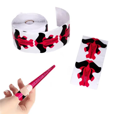 100pcs 500pcs/set Fashion Design Professional Nail Forms Custom Aluminum Foil Nail Form