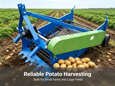 Potato Harvester Walking Tractor Mounted for Small Farm Affordability