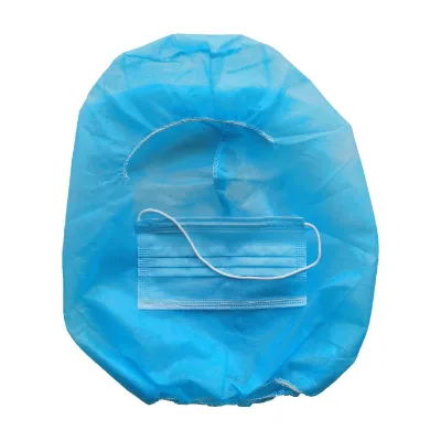 Wholesale Industries protection Disposable Balaclavas PP Non Woven Astronaut Caps Dust Proof Astrocap With 2 Layer Facemask