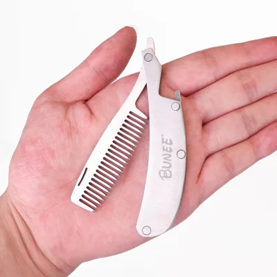 Professional Anti-Static Eco-Friendly Classic Fashion Stainless Steel Hairdressing Comb Hair Portable Salon Barber Hair Tool