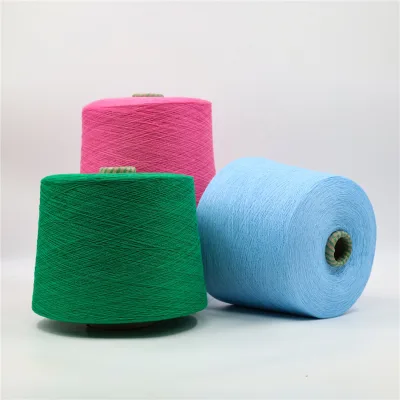 100% Combed Cotton 32S Ring Spun Knitted Yarn Dyed Pattern Recycled Anti-Pilling Feature Embroidery Hand Knitting High Evenness