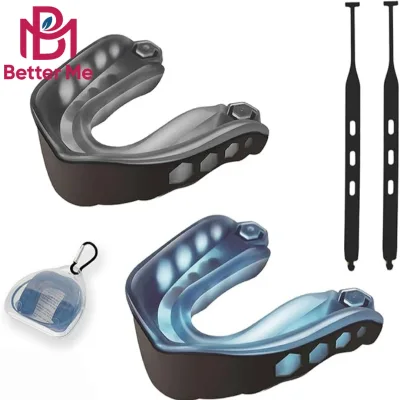 Professional Muay Thai & Boxing Strapped Mouth Guard with Braces Washable & Moldable EVA Teeth Protection