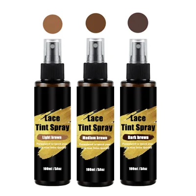 Private Label Lace Tint Spray for Lace Wig Esay to Use and Not Sticky Lace Tint Spray Wig Spray