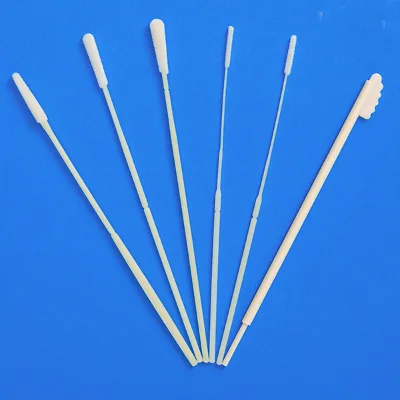 Medical Hospital Dry Nasopharyngeal Saliva Oral DNA Sample Collection Nylon Flocked Swab Stick