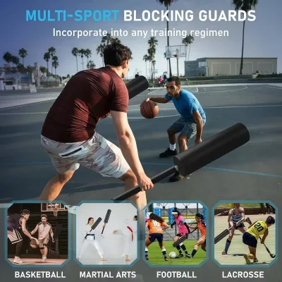 Customized PE PU Basketball Training Blocking Sticks, NBR Coated Metal Tube Basketball Training Equipment CE RoHS OEM ODM