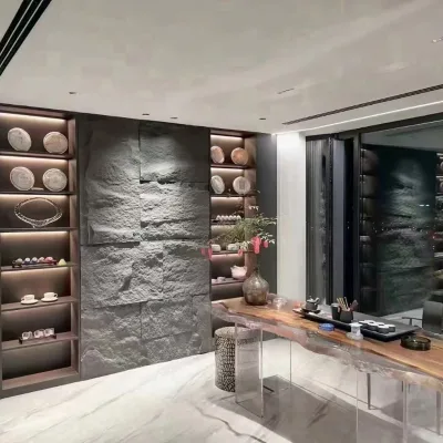 PU Faux Stone Type and Tile Stone Cheapest Exterior Wall Cladding Artificial Stone Veneer Exterior