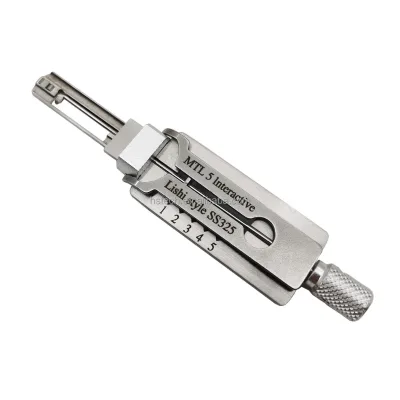 Civil Lock Pick 2 in 1 Tool MTL 5 Interactive SS325 Stainless Steel Locksmith Tools Door
