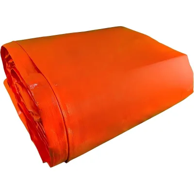 Heavy Duty Orange 12 Mil Poly Tarp 6 ft X 8 ft 100% Waterproof with UV Treatment Reinforced Edges for Outdoor