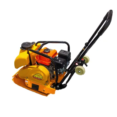 Factory Supply C90 Hand Held Plate Compactor 70kg Gas Powered Soil Tamper for Ground Compacting Project