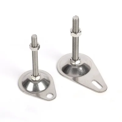 Factory Price Heavy Duty Leveling Foot Galvanized Adjustable Leveling Feet M18 Height Adjustment Feet With Base