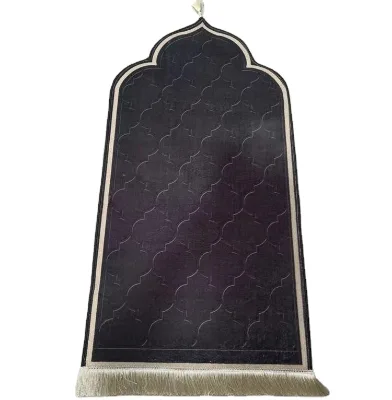 Customizable Washable Worship Kneel Stand Embossing Floor Rugs Non-slip Carpet Printing Custom Muslim Prayer Mat for Islam