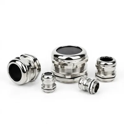 BOERDA Brass Nickel-Plated Cable Gland IP68 Waterproof PG Type PG13.5 PG21 PG48 Metal Connector Wholesale for Low Voltage