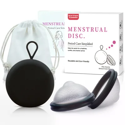2024 Private Label Manufacturters Disco Menstrual Disc Leakproof Kit Medical Menstrual Disc With Holder