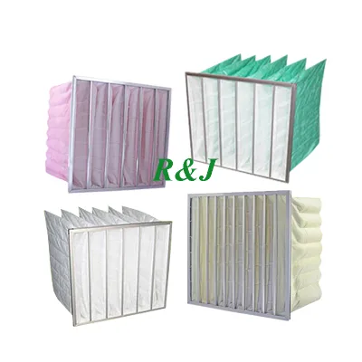 Factory Sale F6 F7 F8 F9 Glass Fiber HAVC Medium 6 Bags Pocket Bag Air Filter for Clean Room