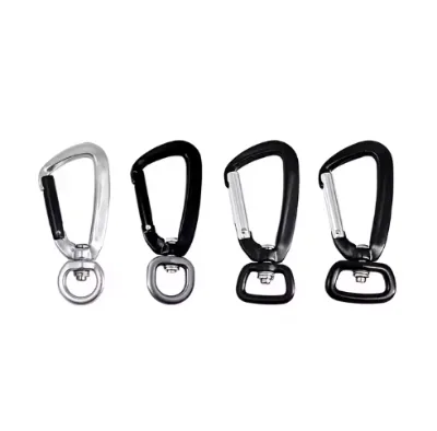 Manufacturers Hot Selling 7075 Aviation Aluminum Pet Hook Outdoor Climbing Buckle Pet Rope Connection Durable