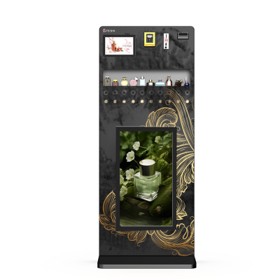 FEISHI Custom Coin Operated Fragrance Cologne Perfume Spraying Vending Machine with Floor Stand