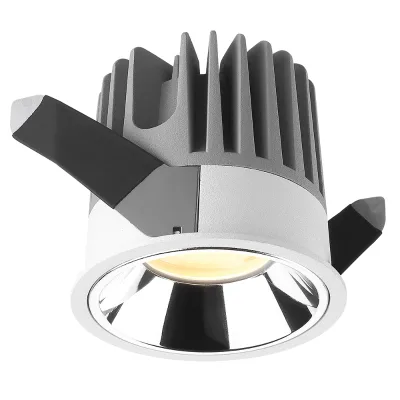 High Quality Indoor Housing White Black  Silver Color 10W COB Ceiling Recessed LED Lighting Recess DownLight