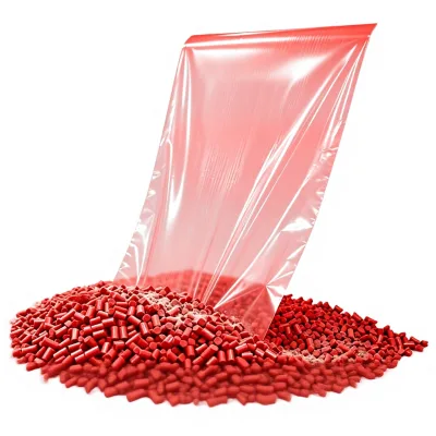 Factory Direct 30% LDPE Red Masterbatch Beads High Hiding Good Fluidity Red Color Granules for Plastic Film Blowing