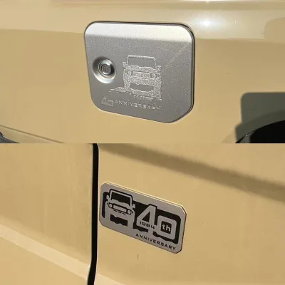 40th Anniversary Emblem Sticker Tank Cover Set For Toyota Land Cruiser 70 Series LC76 LC79 LC78 LC75 Accessories