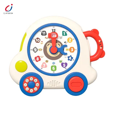 Chengji Children Montessori Time Clock Learning Machine Cognitive Development Toys Multifunction Educational Clocks for Kids