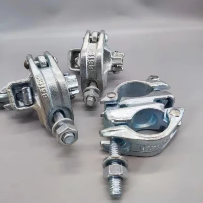 High Quality Steel Scaffold Swivel Coupler Hot Dip Galvanized EN74/BS1139 Standard 48.6x48.6mm Scaffolding Accessories 1 Year