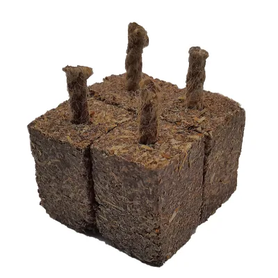 Natural Charcoal Fire Starters for Grill Stove Fireplace Campfires Camp Wood Sawdust Wick Firelighter
