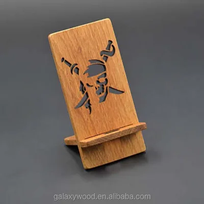 Popular Custom Wood Phone Holder with Engraved logo