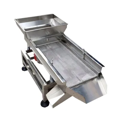 High Quality New Linear Vibrating Screen Equipment High Frequency Industry Spice Salt Machine Grain Cleaning Grading Machines