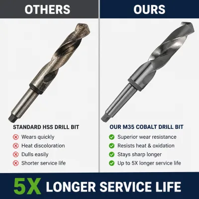 DIN345 HSS M35 HSS CO HSS P5M5K5 HSSE