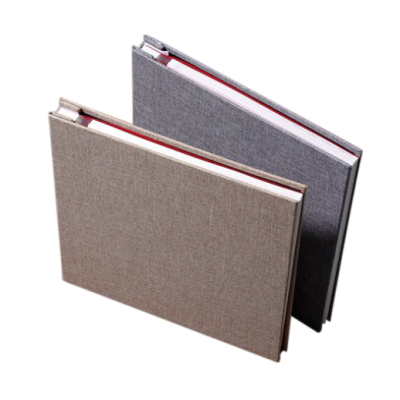 XINGQIU Linen Cover Self Adhesive Photo Scrapbook Book Album
