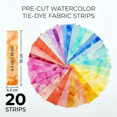 Wholesale 20pcs Pre-Cut 6.5*50cm Cotton Jelly Roll Strips Plain Dyed Eco-Friendly Washable Woven Patchwork Sewing DIY Craft