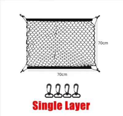 For Byd Shark 2025 Car Trunk Storage Net Accesorios Trunk Organizer Nets Mesh Auto Organizer Pocket Stowing Tidying