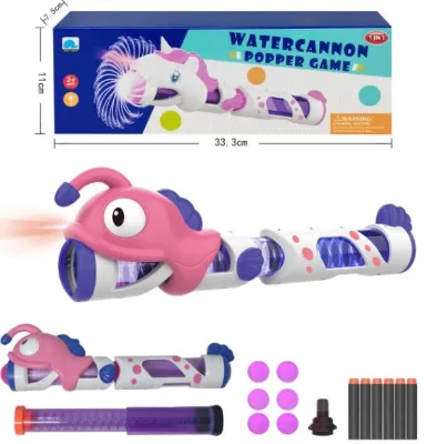 Bechotoy Children's 3-in-1 DIY Air-Powered Gun Soft Bullet Animal Water Toy Gun for Boys and Girls