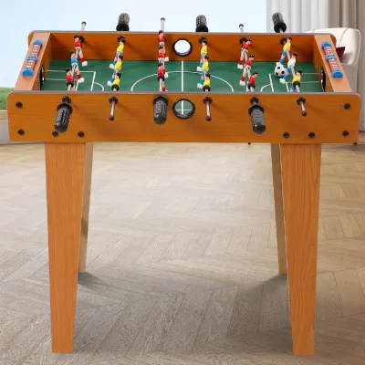 Children's Wooden Foosball Table Home Desktop Mini Game Educational Toy Parent-Child Battle Color Box Packaging 70x36x8CM