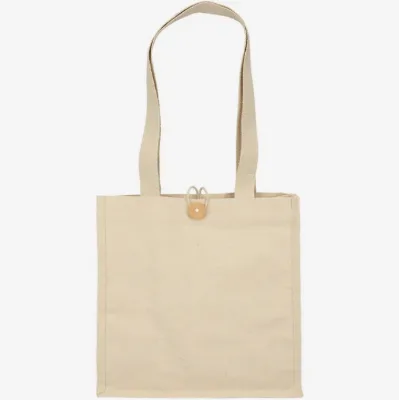 Custom Logo Odessa 220 Gsm Cotton Canvas Tote Bag Promotional Heavy Duty Gusseted Bulk Gift