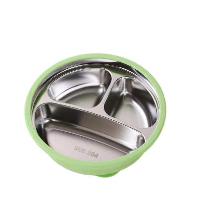 Rose Baby Feeding Set Durable BPA Free Silicone Divider Dish Safe Suction Base Toddlers Bib Cup Plate Weaning Bowl Non-Toxic