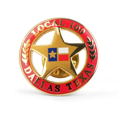 High Quality Enamel Pin Badge Customize 3D Design Copper Cloisonne Metal Badge Factory Badge of Honor