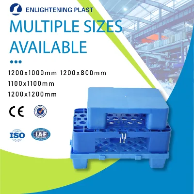 Heavy Duty HDPE Small Plastic Pallet Interlocking Modular System Fully Washable Design for Printing Industry Warehouse Paper