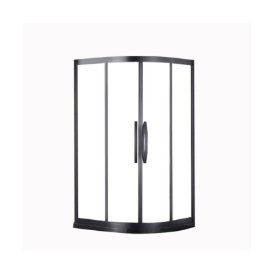 Bath Glass Sliding Shower Cabin Cubicle Door Bathroom Complete Enclosed Shower Room White Acrylic Base and Backwall