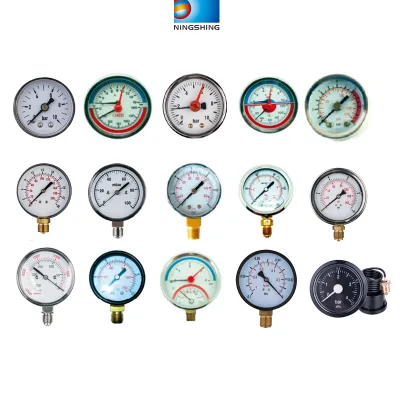 Iron Material 304 Stainless Steel Temperature Pressure Manometer Digital Manometer for Water System Accessories