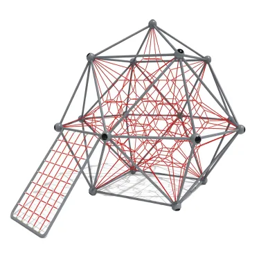 Outdoor Playground Geodesic Dome Climbing Frame Metal Rope Net Dome Climber for Children Park Kindergarten