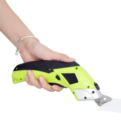 Wireless Rechargeable Brushed Motor Electric Scissors Industrial DIY Cordless Sewing Shear Double Blade Cutting Cloth Carpet PVC