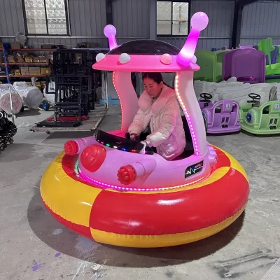 Battery Bumper Car, Grass Bumper Car Inflatable Bumper Car Timed Remote Control Music for Use on Land Grass and Ice