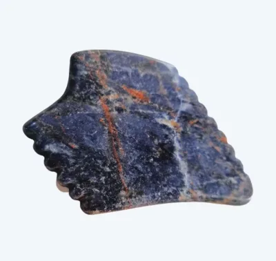 natural jade real gemstone Blue veined Gua Sha Board