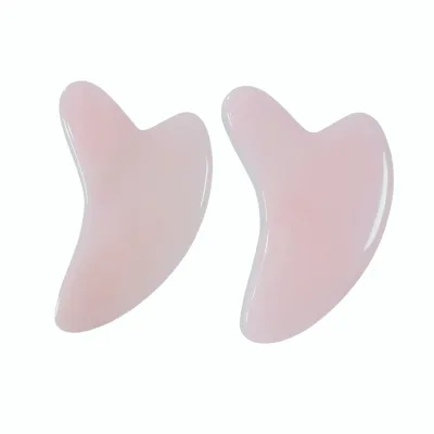 Wholesale Natural Pink Quartz Dolphin Gua Sha Scraper, Customized Face Massage Tool for Beauty Supply