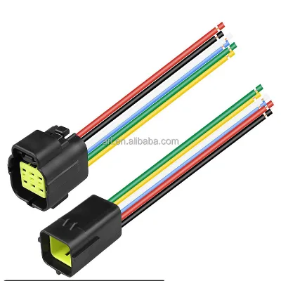 Automotive Waterproof Connector, 1.8 Series, 2-Pin & 6-Pin Male-Female Terminal Plug
