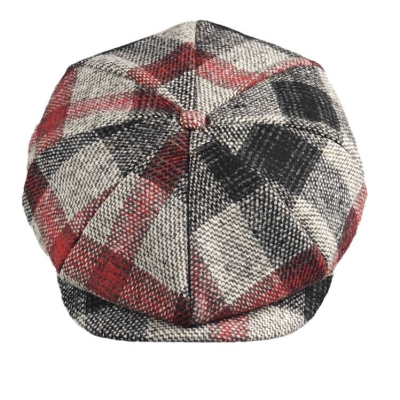 Hot Sale Fashion and Exquisite British Style Newsboy Caps Men Retro New Style Big Size Plaid Octagonal Beret Cap